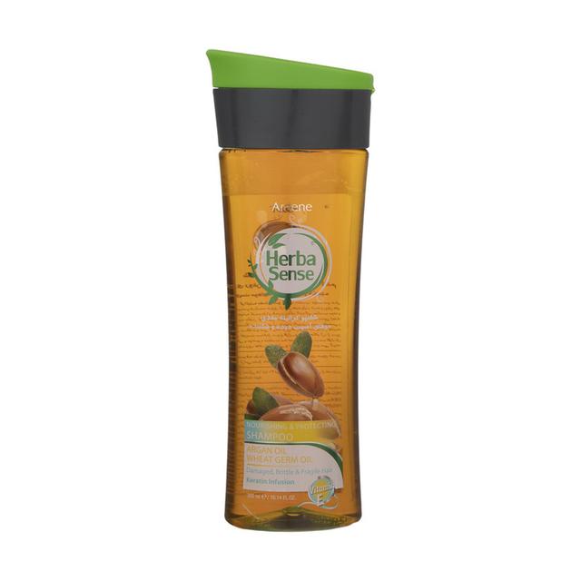 شامپو کراتینه آردن هرباسنس حاوی روغن آرگان و جوانه گندم  - Ardene Hereba Sense Nutritious Kreatine Shampoo 300 ml