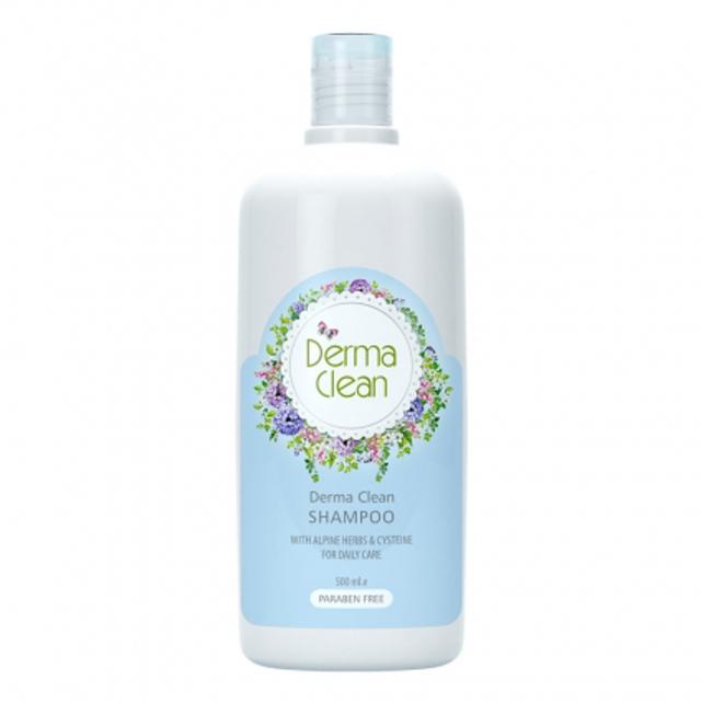 شامپو مو درماکلین مدل گیاهان الپ و سیستئین - 500 میلی لیتر - Derma Clean Alpine Herbs and Cysteine Hair Shampoo 500ml