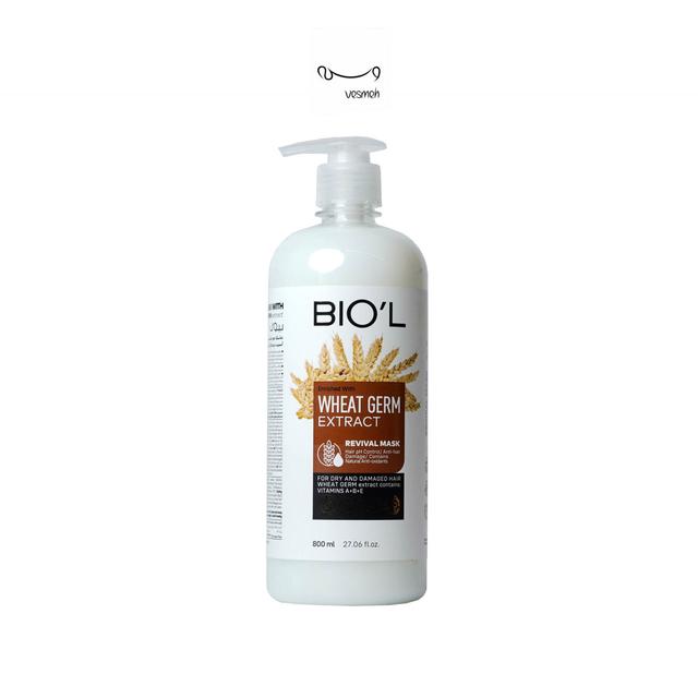 بیول- ماسک موی عصاره جوانه گندم 800میل - BIOL WHEAT GERM EXTRACT HAIR MASK 800ML