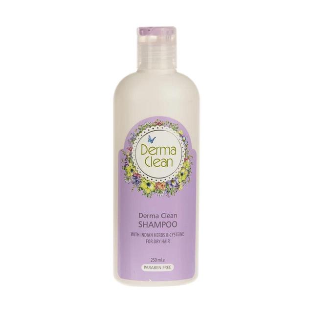 شامپو مو درماکلین مدل گیاهان هندی و سیستئین مناسب موهای خشک - 250 میلی لیتر - Derma Clean Indian Herbs and Cysteine Hair Shampoo 250 ml