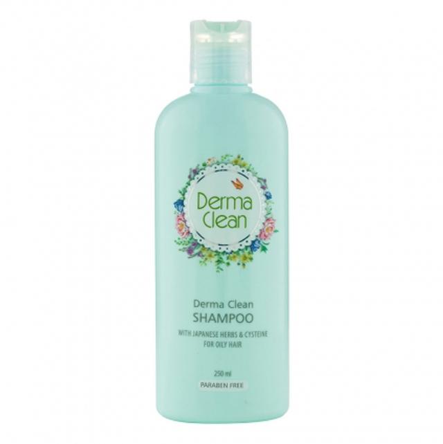 شامپو مخصوص موهای چرب حاوی عصاره گیاهان ژاپنی و سیستئین درماکلین - 250 میلی لیتر - Derma Clean Japanese Herbs and Cysteine Shampoo 250ml