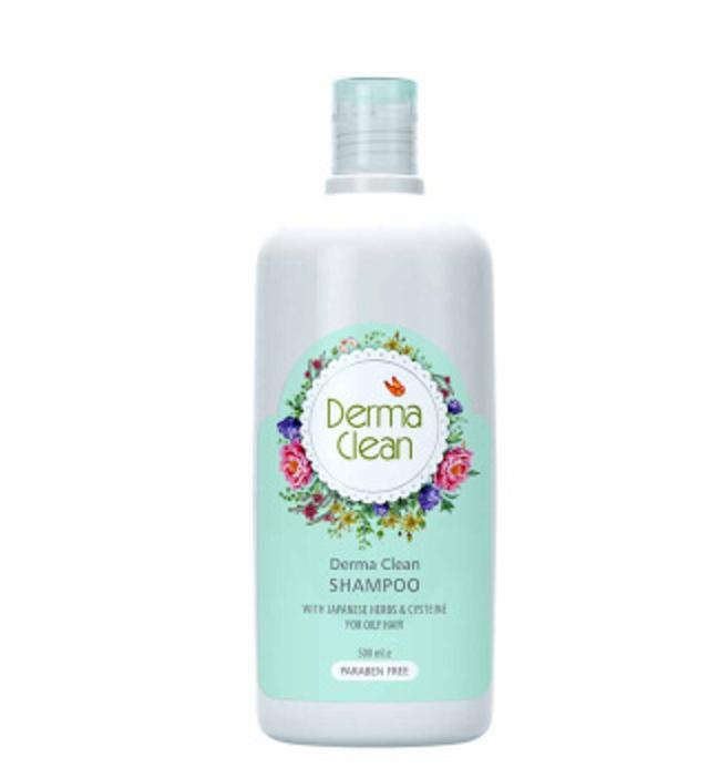 شامپو مخصوص موهای چرب حاوی عصاره گیاهان ژاپنی و سیستئین درماکلین - 500 میلی لیتر - Derma Clean Japanese Herbs and Cysteine Shampoo 500ml