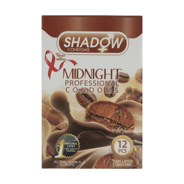 کاندوم شادو مدل Midnight بسته 12 عددی - Shadow Midnight Condoms 12 Pcs