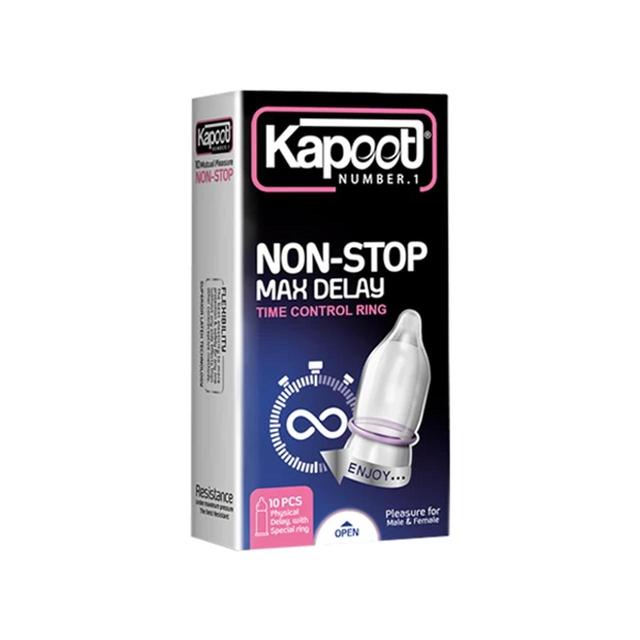 كاندوم كاپوت مدل non-stop بسته 10 عددی - KAPOOT candom non-stop model