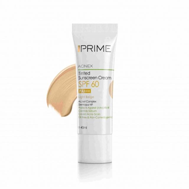 کرم ضدآفتاب  SPF60 بژ روشن پرایم - PRIME sunscreen spf60 tinted
