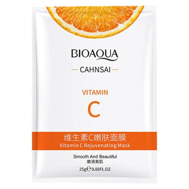 ماسک صورت بایو آکوا مدل ویتامین سی وزن 25 گرم - BioAqua Vitamin C Rejuvenating Mask 25g