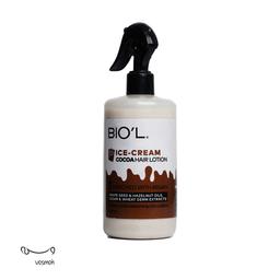 لوسیون مو بیول مدل بستنی کاکائویی حجم 400 میلی لیتر - Biol Ice Cream Cocoa hair Lotion 400ml