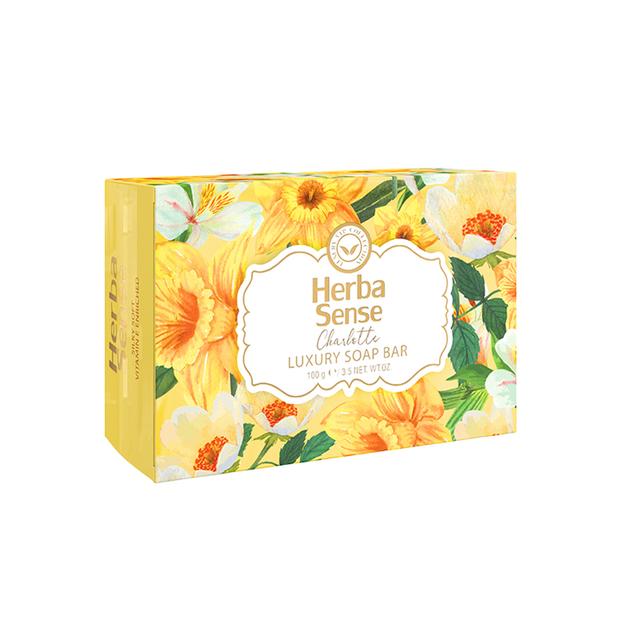 صابون شوینده‌ دست و صورت آردن هرباسنس مدل  Charlotte - Herbasense Charlotte Luxury Soap Bar 100g