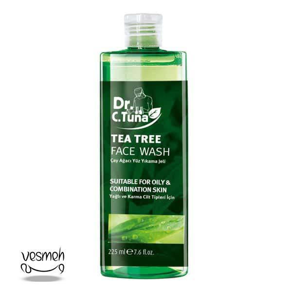 ژل ضد جوش فارماسی تی تری tea tree سری دکتر سی تونا - Dr.C Tuna Tea Tree Face wash