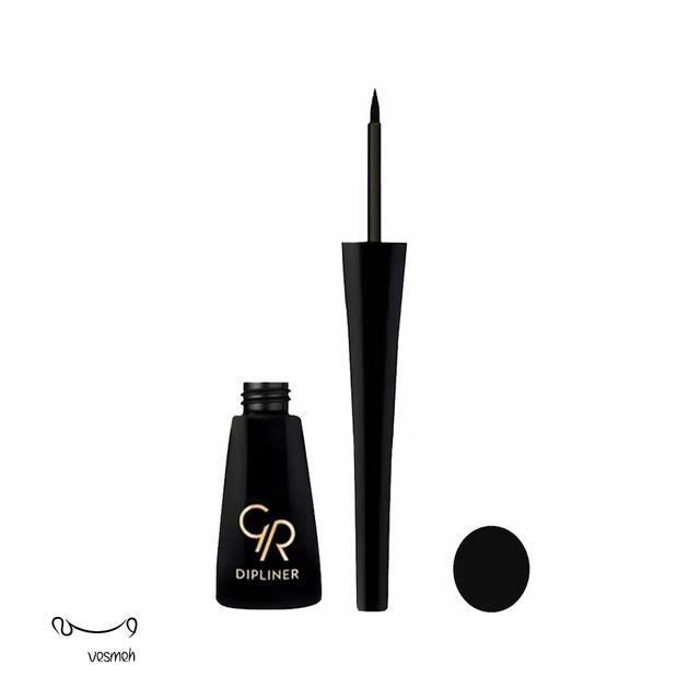 خط چشم گلدن رز مدل DipLiner - Golden Rose Black Dipliner