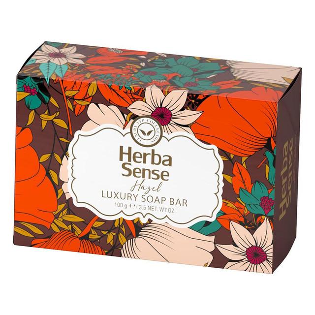 صابون دست و صورت آردن هرباسنس مدل Hazel وزن 100 گرم  - Herbasense Hazel Luxury Soap Bar For Hand And Face Cleaning 