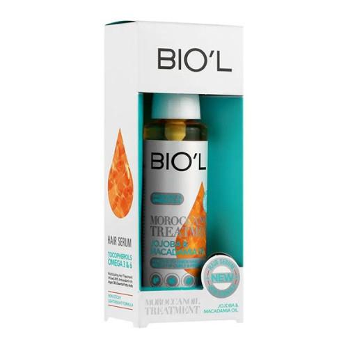 سرم مو مراکشی بیول مغذی حاوی آرگان - Biol Hair Serum Containing Jojoba & Macadamia For Curly Hair