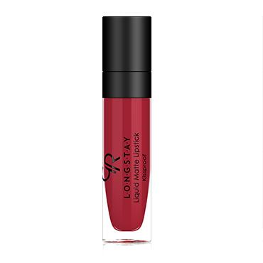 رژ لب مایع مات گلدن رز بادوام مدل LongStay - Golden Rose Longstay Liquid Matte Lipstick