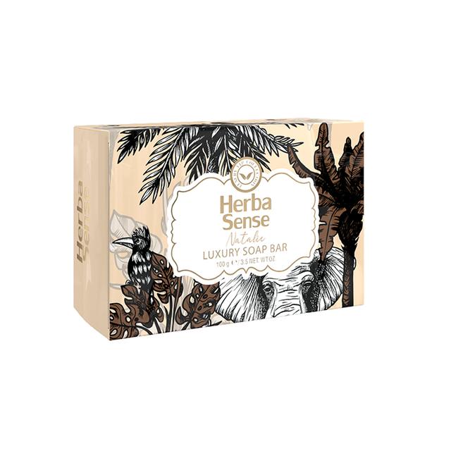 صابون ‌ شوینده‌ دست و صورت آردن هرباسنس مدل  Natalie - Herbasense Natalie Luxury Soap Bar 100g