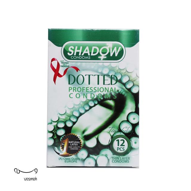 کاندوم شادو مدل Dotted بسته 12 عددی  - Shadow Dotted Condom 12PCS
