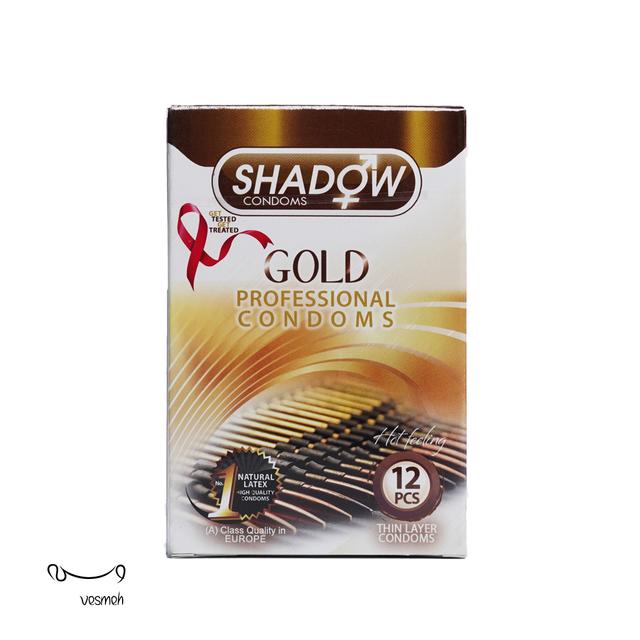 کاندوم شادو مدل Gold بسته 12 عددی - Shadow Gold Condoms 12 Pcs