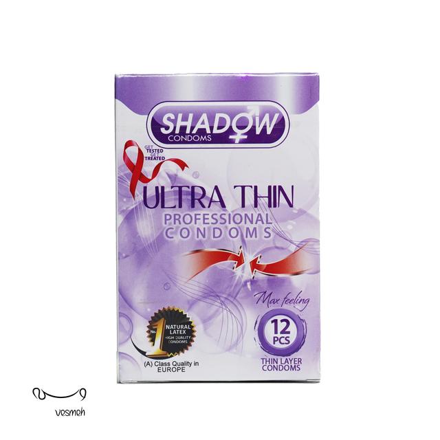 کاندوم شادو مدل Ultra Thin بسته 12 عددی - Shadow Ultra Thin Condoms 12 Pcs