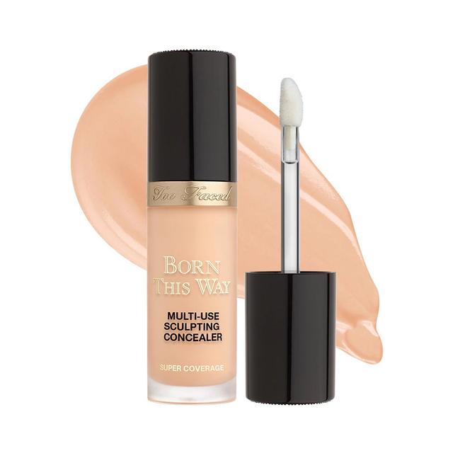 کانسیلر توفیسد (Too Faced) مدل Born This Way رنگ TF Light Beige - Too Faced  Born This Way Super Coverage Multi-Use Sculpting Concealer TF Light Beige
