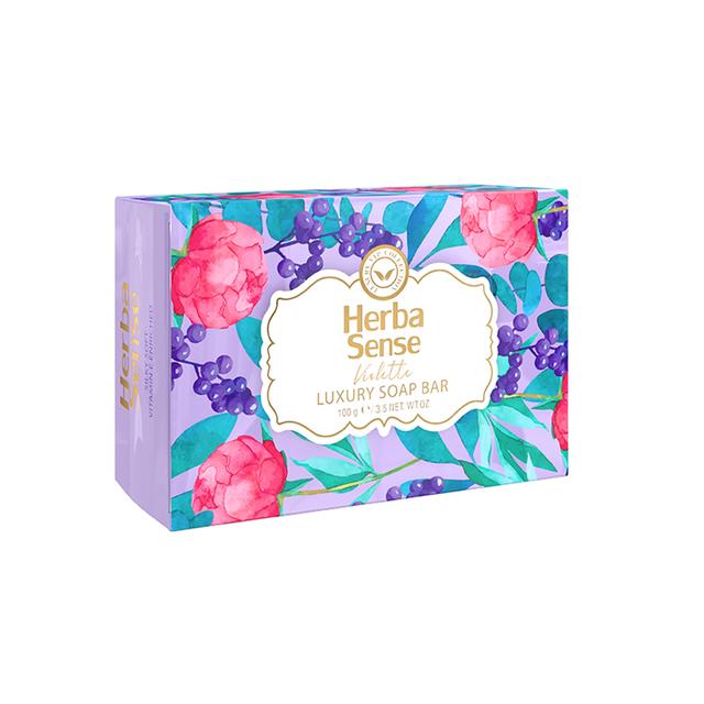 صابون شوینده ی دست و صورت آردن هرباسنس مدل Violette  - Herbasense  Violette Soap Bar For Hand and Face Cleaning 