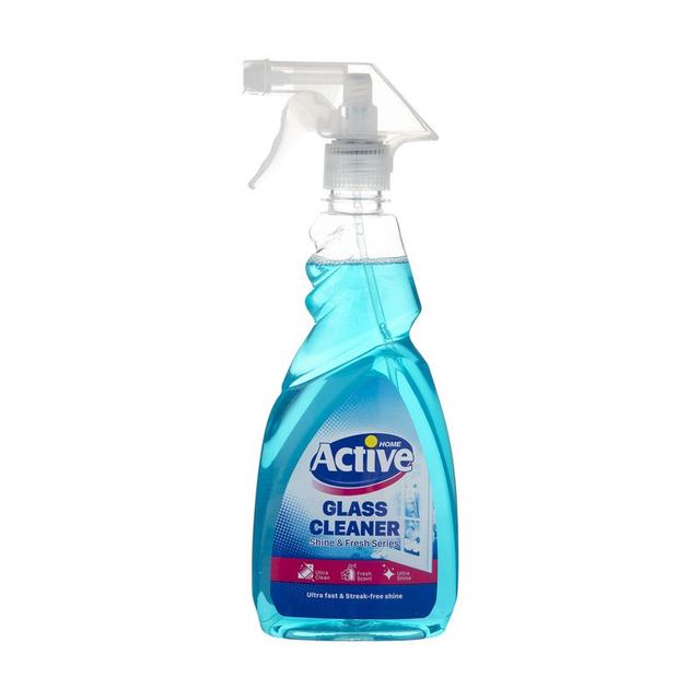 شيشه پاک کن اکتیو مدل آبی حجم 500 میلی لیتر - active  blue glass cleaner 500ml