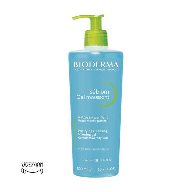 ژل شستشوی صورت بایودرما - bioderma sebium gel moussant