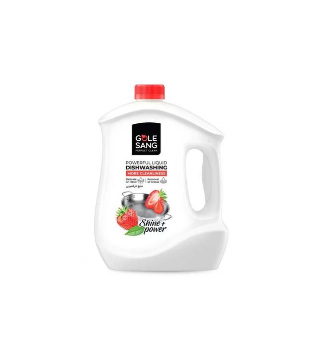 مایع ظرفشویی گل سنگ با رایحه توت فرنگی حجم 3750 میلی لیتر - GoleSang Strawberry Dishwasher Liquid 3750 ml