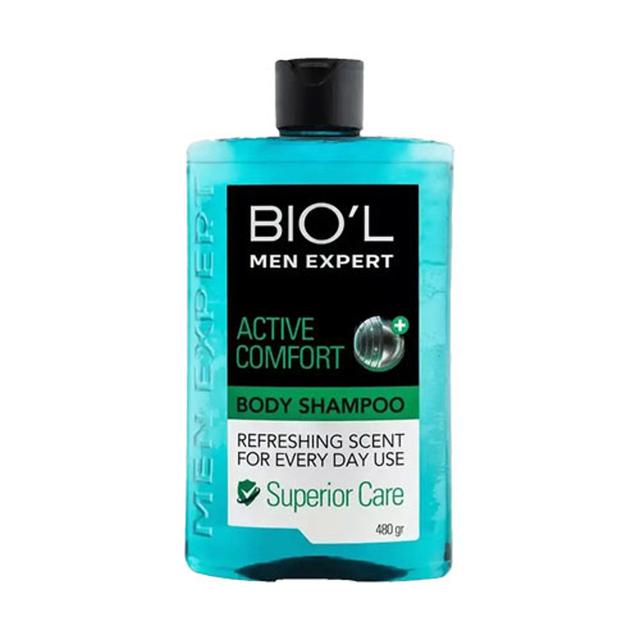 شامپو بدن مردانه بیول مدل Active Comfort حجم 480 میلی لیتر -  Biol Active Comfort Body Shampoo 480 ml