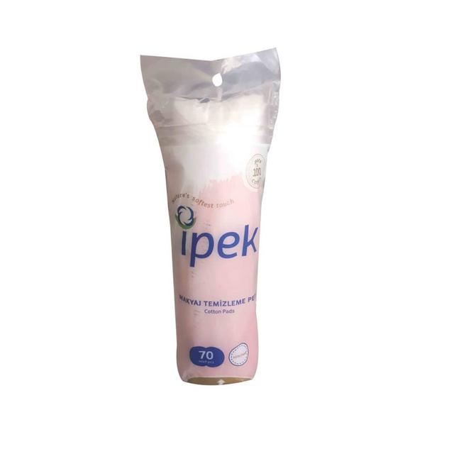 پد پاک کننده آرایش صورت ایپک مدل flower بسته 70 عددی - ipek cotton pads 70 PCS  