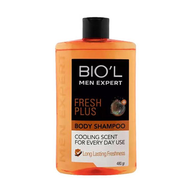 شامپو بدن مردانه بیول مدل Fresh Plus حجم 480 میلی لیتر - Biol fresh plus body Shampoo 480 ml 