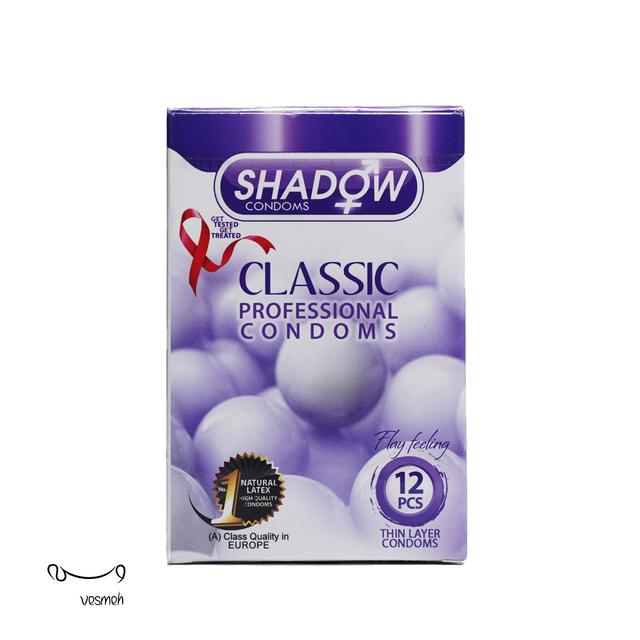 کاندوم شادو مدل Classic بسته 12 عددی - shadow classic condoms Pack Of 12