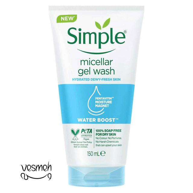 ژل شستشوی صورت سیمپل مدل Micellar Gel Wash - Simple Micellar Gel Wash 150 ml
