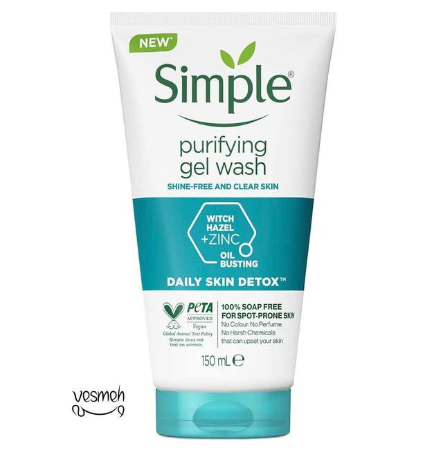 ژل شستشوی سیمپل مدل Purifying Gel Wash - Simple Purifying Gel Wash 150ml