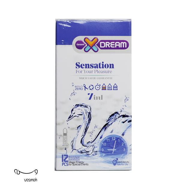 کاندوم ایکس دریم مدل Sensation بسته 12 عددی - X-dream Sensation Condom 12 PCS