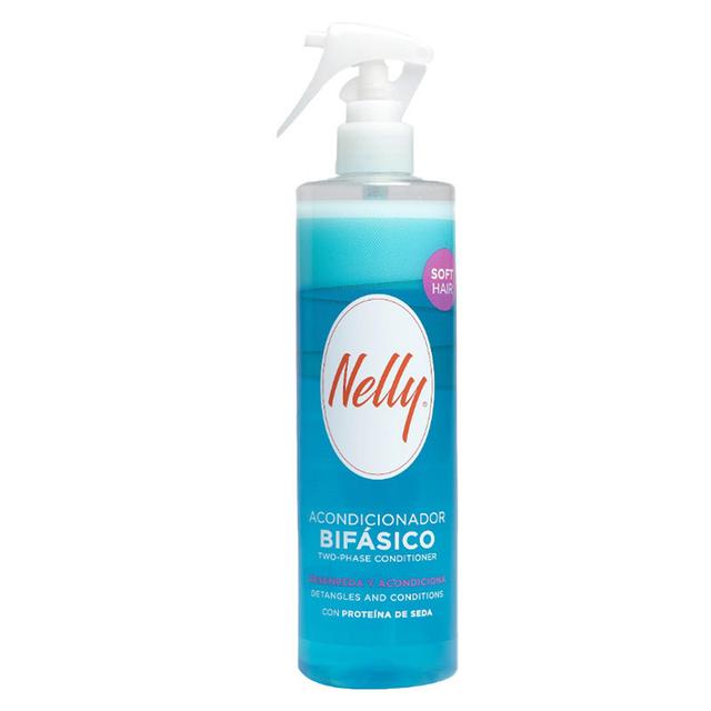 اسپری دو فاز مو نلی مدل Soft_Hair حجم 400 میلی لیتر - Nelly Bifasico Two-phase Conditioner 400ml