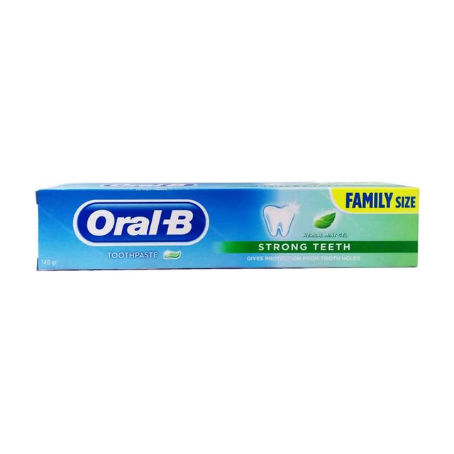 خمیردندان اورال-بی مدل STRONG TEETH MINT وزن 140 گرم - ORAL-B STRONG TEETH MINT TOOTHPASTE 140G