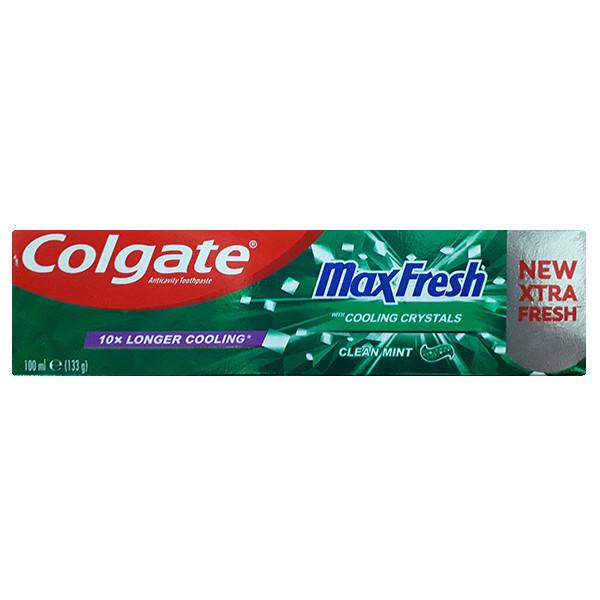خمیر دندان کلگیت مدل Max Fresh حجم 100 میلی لیتر - Colgate Max Fresh Green Mint Toothpaste 100ml