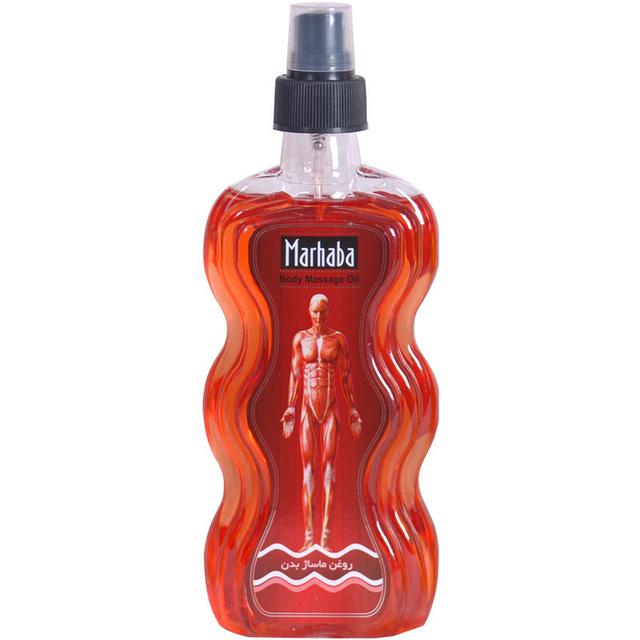 روغن ماساژ بدن مرحبا مدل Hot حجم 175 میلی لیتر - Marhaba Hot Body Massage Oil 175ML