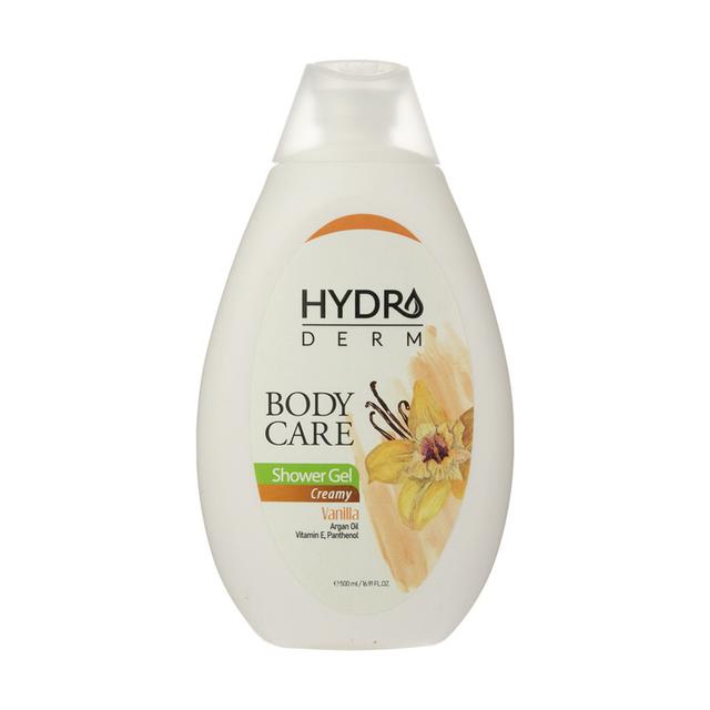 شامپو بدن کرمی هیدرودرم وانیل و آرگان حجم 500 میلی لیتر - Hydrodem Creamy shower body care gel 500 ml