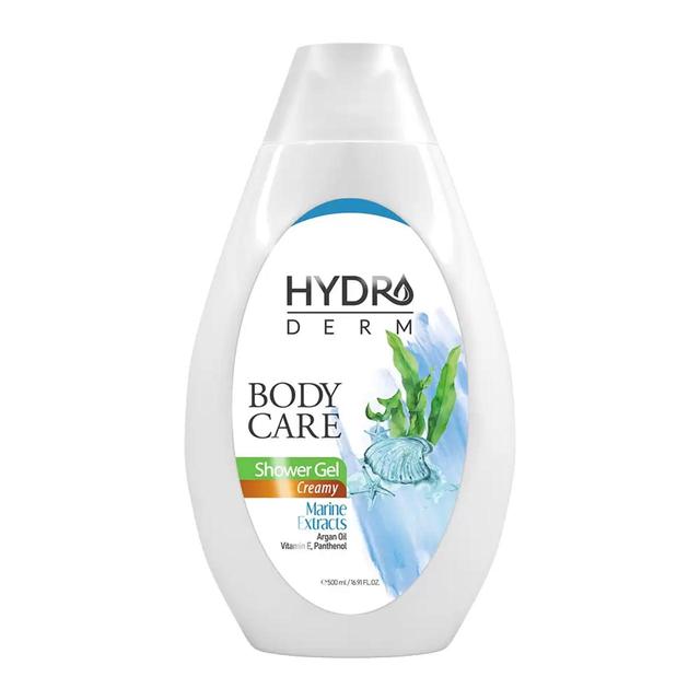 شامپو بدن کرمی هیدرودرم عصاره های دریایی حجم 500 میلی لیتر - Hydroderm Marine Extracts Creamy Body Shower Gel 500ml