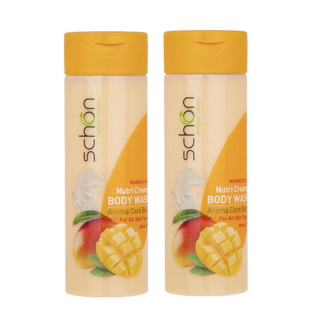 شامپو بدن شون مدل شیر و انبه حجم 300 میلی لیتر مجموعه 2 عددی - شامپو بدن شون مدل شیر و انبه حجم 300 میلی لیتر مجموعه 2 عددی