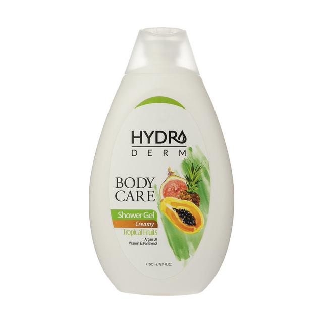 شامپو بدن کرمی هیدرودرم مدل Tropical Fruits حجم 500 میلی لیتر - Hydroderm Tropical Fruits Body Shampoo 500 ml