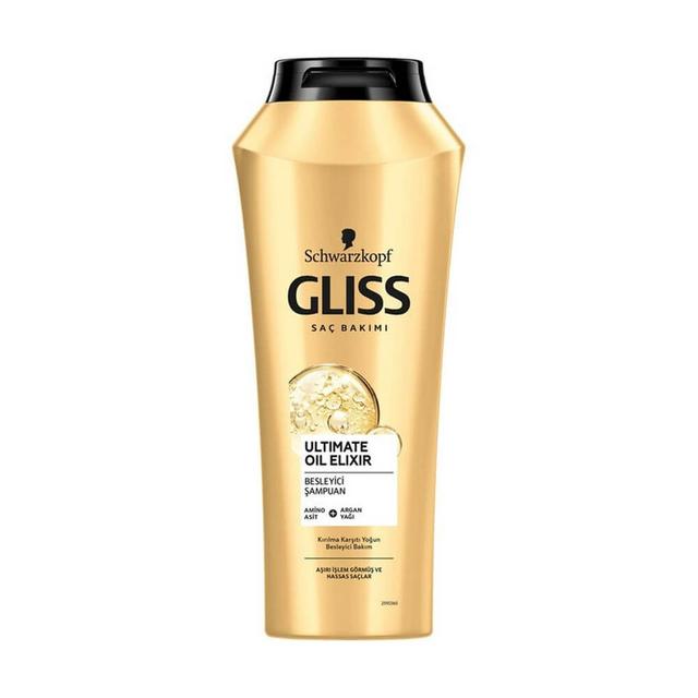 شامپو تقویت کننده و ترمیم کننده مو گلیس مدل Ultimate Oil Elixir حجم 500 میلی لیتر - Gliss Ultimate Oil Elixir Hair Shampoo 500ml