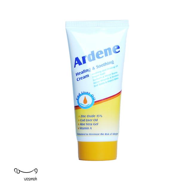 كرم روغن کبد ماهی ضد سوختگی بچه آردن حاوی Zinc Oxide  - Ardene Zinc Oxide Healing And Soothing Cream ۵۰ ml