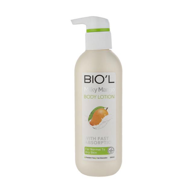 لوسیون بدن بیول مدل شیر و انبه حجم 250 میلی لیتر - Biol Milky Mango Body Lotion 250ml
