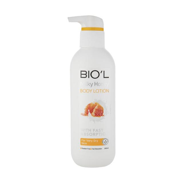 لوسیون بدن بیول مدل شیر و عسل حجم 250 میلی لیتر - Biol Milky Hony Body Lotion 250ml