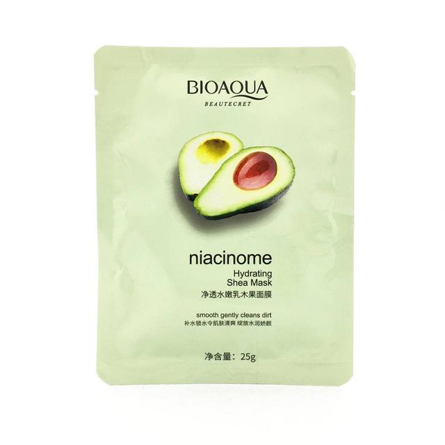 ماسک صورت بایو آکوا مدل ورقه ای آووکادو وزن 25 گرم - BioAqua Avocado Face Mask 25 g