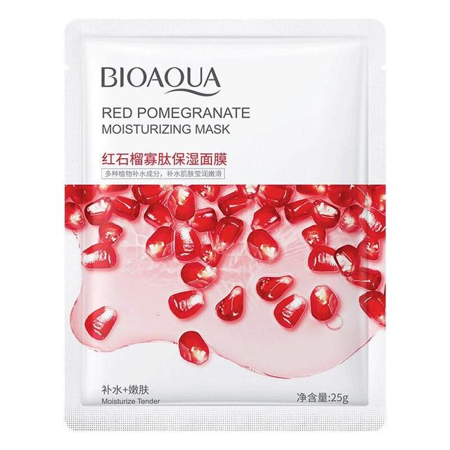 ماسک صورت بایو آکوا مدل انار کد وزن 25 گرم - BioAqua Pomegranate Face Mask