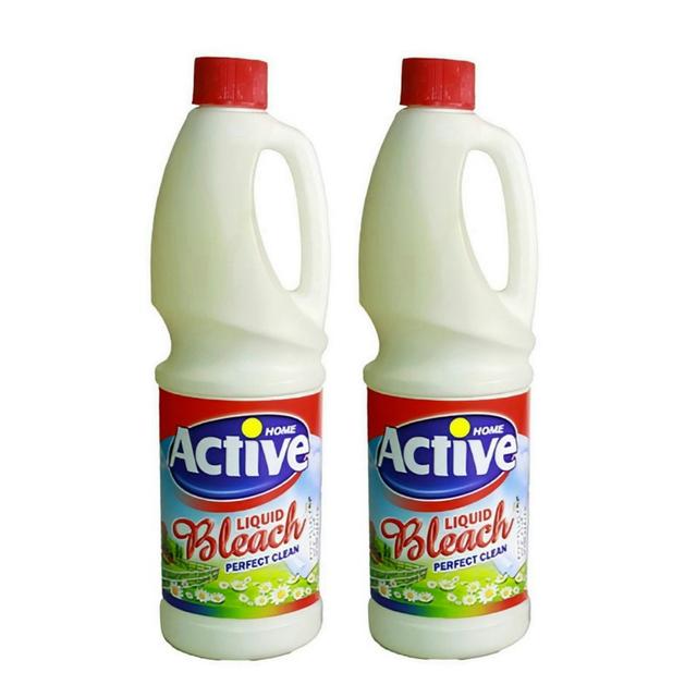 مایع سفید کننده اکتیو مدل Home حجم 1 لیتر بسته 2 عددی - مایع سفید کننده اکتیو مدل Home حجم 1 لیتر بسته 2 عددی