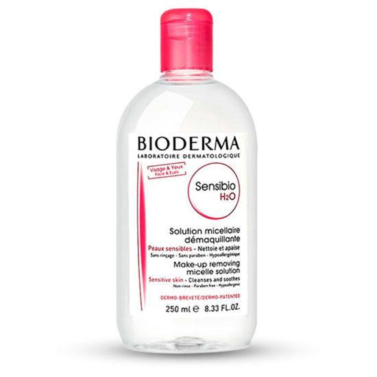 محلول میسلار پاک کننده صورت و دور چشم Sensibio H2O حجم 250 میل بایودرما BIODERMA - BIODERMA Sensibio H2O Micellar