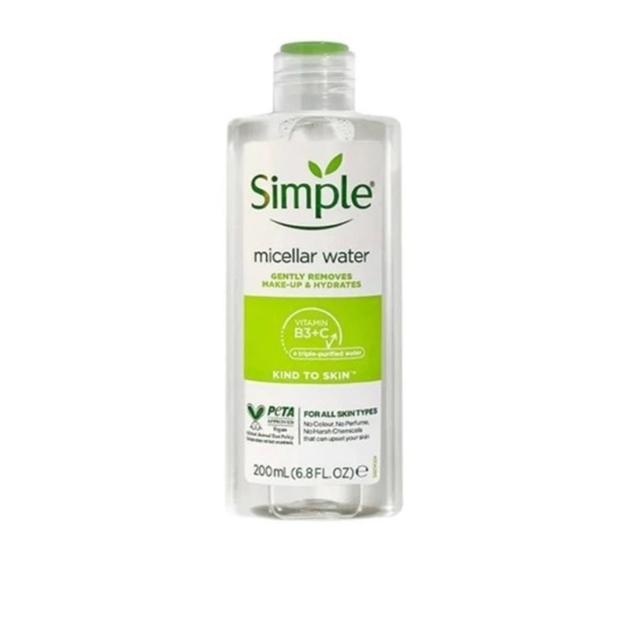 محلول پاک کننده صورت سیمپل مدل میسلار واتر حجم 200 میلی لیتر - Simple Micellar Water 200ml